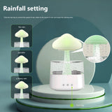 Mushroom Rain Air Humidifier Electric Aroma Diffuser Rain Cloud Smell Distributor Relax Calming Water Drops Sounds Night Lights