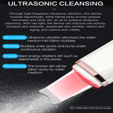 Ultrasonic Skin Scrubber Ion Face Cleaning Shovel Peeling Acne Blackhead Removal Red Light Therapy Facial Galvanic SPA Machine