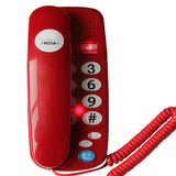 Big Buttons Small Phone Corded Fixed Telephone with Pause and Redial, Indicator Light, Desktop &amp; Wall Mountable for Home