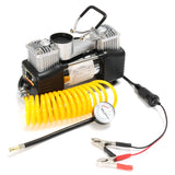 150PSI 60L 12V Air Compressor 4WD Car Tire Inflator Pump Portable Kit Pressure Pump Dual Cylinder Pressure Pump Tool Set