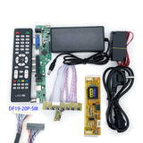 V53 universal lcd led tv controller driver board VGA HD-MI USB TV motherboard analog full kit 20P 1ch 8bit 2 CCFL wide inverter