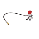 M18X1.5 PCP Tank Dual Gauge Charging Valve Air Filling Station Refill Adapter with 400Bar 6000Psi Gauge 50cm Hose