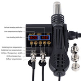 750W SMD Rework Soldering Station 2 in 1 hot air soldering iron LCD Digital display welding station for BGA PCB IC Repair 8898