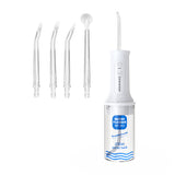 Portable Cordless Water Flosser with 230ml Tank Waterproof Rechargeable Oral Irrigator Electric Teeth Cleaner with 5 Jet Tips