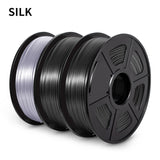 SUNL 3D Printing Filament PLA SILK Filament 3KG for 3D Printer with Spool Colorful Eco-friendly Material to DIY Artwork Printing