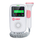 Upgraded Color LCD Curve Doppler Fetal Heart rate Monitor Home Pregnancy Baby Fetal Sound Heart Rate Detector No Radiation