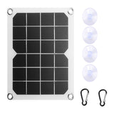 5V 10W Waterproof Monocrystalline Solar Charger Panel Semi-Flexible Solar Cell for Outdoor Dual USB Charger