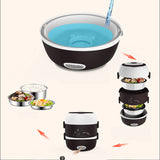 220V Portable Electric Rice Cooker Mini Electric Heating Box Electric Lunch Heating Cooker Box EU/AU/UK/US Plug