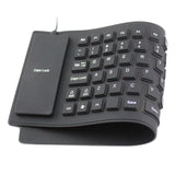 85-key Computer Keyboard Silicone Mute Soft Keyboard USB Wired Keyboard Portable Mini Laptop Pc Folding Waterproof Keyboard