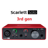 Hot Sell Focusrite Scarlett Solo 3rd Gen USB Audio Interface  24-Bit/192KHz Sound Card &amp; CM25 MKIII Microphone Kit For Recording