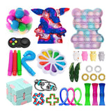 Popits Fidget Toys Push Bubble Fidget Sensory Toy Autism Special Needs Stress Reliever simple dimple игрушки для детей