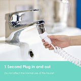 Powerful Dental Water Jet Dental Flosser Faucet Oral Irrigator Water Pick Mouthwasher Pressure Mouth Cleaner Shower for Home