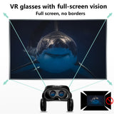 Virtual Reality 3D VR Headset Smart Glasses Helmet For Smartphones Cell Phone Mobile 7 Inches Lenses Binoculars With Controllers