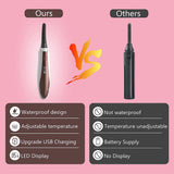 Electric Heated Eyelash Curler Rechargeable Makeup Eyelash Curler Curling Eyelashes Tools 24 Hours Long Lasting Eyelashes Curl