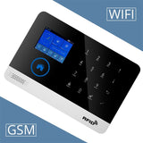 Newest Wireless Home Security Tuya WIFI GSM SIM card EN RU ES PL DE Switchable Smart Alarm system Tuya APP RFID Remote Control