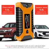 99800mAh 4USB 12V Portable Car Jump Starter Multifunction Auto Car Battery Booster Charger Booster Emergency Power Device