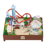 Assemble DIY Wooden House Dollhouse kit Wooden Miniature Doll Houses Miniature Dollhouse toys With Furniture LED Lights Gift