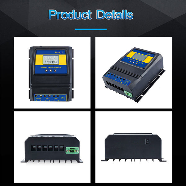Automatic Dual Power Transfer Switch ATS Direct Current AC 110V 220V A ...