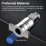 Electric Wrench Conversion Tool Hexagonal Interface Square Shaft Chrome Vanadium Alloy Steel Modified Joint Strong Magnetics