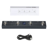 M-VAVE BT MIDI Foot Controller Pedal 4 Buttons Rechargeable Wireless MIDI Controller with Intelligent APP(CubeSuite) Control
