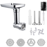 Metal Meat Food Processor Grinder Attachment for Kitchenaid Stand Mixer Meat Grinder Accessories Set