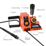 Soldering Station Adjustable Temperature with LED Digital Heat Torch for  Welding Repair DIY Tip Cleaner Solder Wire US Plug