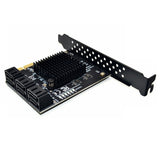 SATA III 6 Gbps Controller Expansion Controller ASM109X/SATA 3.0 Non-Raid Support 6 Ports with 6 SATA Cables
