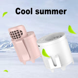 4 In 1 USB Charging Portable Outdoor Cooling Fan Mobile Mini Waist-mounted Air Conditioner Personal Space Cooler