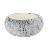 Calming Dog Bed Cat House Donut Pet Bed Fluffy Plush Self Warming Round Cushion Anti Anxiety Kennel Mats for Small Large Dogs