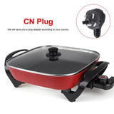 6L 1600W Electric Hot Pot Frying Pan Multicooker Aluminum Alloy Non Stick Electric Skillets Cooking Soup Pots Food Steamer