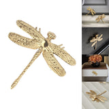 Animal Drawer Handle Dragonfly Shape Brass Knobs Cupboard Pulls Drawer Knob Kitchen Cabinet Handle Furniture Hardware