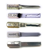Professional Car Key Locksmith Tools  5pcs Power Key Combination Stainless Steel HU101 HU64 HU100 HON66  TOY43 Strong Key Tools