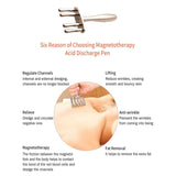 4 Head Lymphatic Acid Drainage Magnetotherapy Pen Magnetic Fork Meridian Points Massage Magnetotherapy Massage Stick