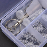 Dropship-4X Optical Glasses Repair Kit Eyeglass Repair Screws Tool Box Eyeglass Sunglasses Screw Nut Nose Pad Assortment Set