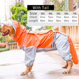 Dog Riancoat Jumpsuit Rain Coat for Dogs Pet Cloak Labrador Waterproof Golden Retriever Jacket