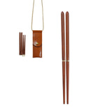 Folding Chopsticks Outdoor Camping Picnic Travel Portable Tableware A Pair of Chopsticks with Storage Bag