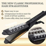 Steam Hair Straightener Four-gear Temperature Adjustable Hair Curler Flat Iron Ceramic Electric Hot Comb for Straightening Comb