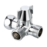 Copper Shower Water Separator 3-Way 1/2 Outlet Sink Faucet Diverter Valve T Adapter Shower Hose Tap Splitter Thermostability