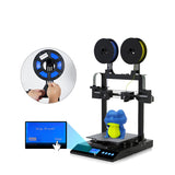 Artist-D Upgraded 3D Printer, Independent Dual-Nozzle Dual-Material Dual-Color Automatic Feeding 3D Model Printing Equipment