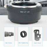 NIK -L Lens Adapter Ring For Nikon Manual F Lens To Panasonic S1/S1R