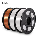 SUNL 3D Printing Filament PLA SILK Filament 3KG for 3D Printer with Spool Colorful Eco-friendly Material to DIY Artwork Printing