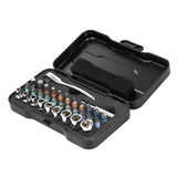 RS2 33-In-1 Ratchet Sleeve Set Screwdriver Ratchet Wrench Sleeve Screwdriver Bits Set Magnetic Bits Household Repair Tools Set