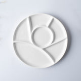 Round Flower Ceramic Palette For Watercolor Gouache Painting Plum Flower Palette Art Supplies