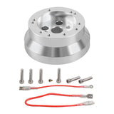 Universal 5 &amp; 6 Hole Aluminum Alloy SW-1034-S Steering Wheel Quick Release Hub Adapter for Chevy Car Parts