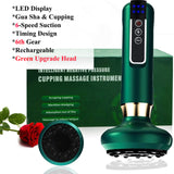 Electric Cupping Therapy Set Rechargeable Cupping Gua Sha Massager Anti Cellulite Beauty Health Body Slimming Scraping Massager