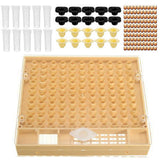 Pet Supplies Beekeeping Tool Kit Apiculture Helper Tools Practical 100 Cell Cups Catcher Cage Durable Queen Rearing System