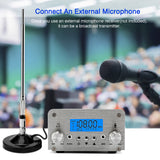 15W FM broadcast transmitter T15B stereo PLL radio station 87MHz-108MHz car audio amplifier portable for church Home party