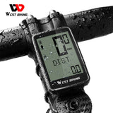 1Set Pvc WEST BIKING 5 Language 21 Functions Waterproof Wireless Bike Bicycle Computer Stopwatch LCD Display Cycling Accessories