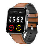 ECG Smart Watch E86 Men IP68 Waterproof 1.7inch Support Blood Oxygen Body Temperature for Android Ios Wristband