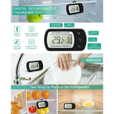 Mini Digital LCD Thermometer Sensor Hygrometer Fuel Gauge Refrigerator Aquarium Monitor Display Humidity Anti-humidity Detector